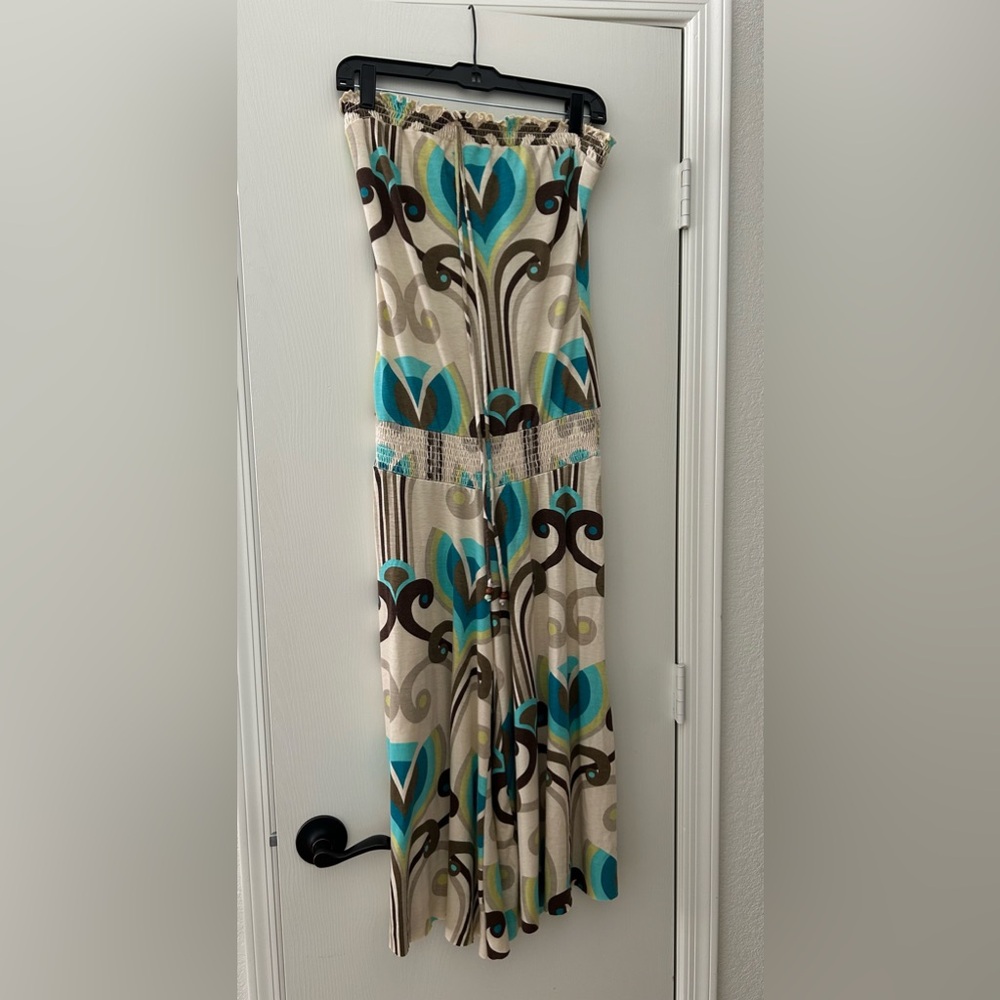 Mossimo Vintage Sleeveless & Stylish Bohemian Wide Legged Maxi Romper - Picture 2 of 15